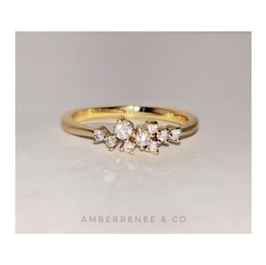 AmberRenée & Co Jewelry - 14k Diamond Cluster Ring Luxe Bijoux AmberRenée & Co Jewelry - 14k Diamond Cluster Ring Luxe Bijoux